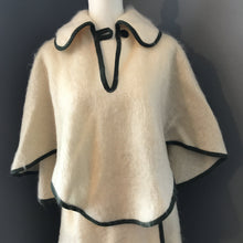 Load image into Gallery viewer, Vintage Cream Mohair Outfit with Skirt, Cape and Beret from Macpherson's of Scotland. - Scotch Street Vintage