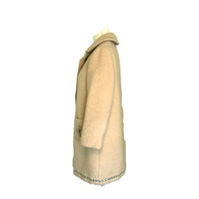 Load image into Gallery viewer, Vintage Cream Wool Swing Coat from West Germany. Waterproof Winter Overcoat. - Scotch Street Vintage