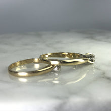 Load image into Gallery viewer, Vintage Diamond Bridal Set with Engagement Ring and Wedding Band. - Scotch Street Vintage