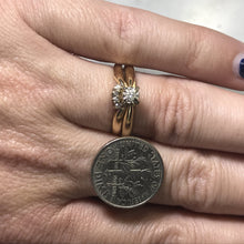 Load image into Gallery viewer, Vintage Diamond Bridal Set with Engagement Ring and Wedding Band. - Scotch Street Vintage