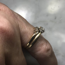 Load image into Gallery viewer, Vintage Diamond Bridal Set with Engagement Ring and Wedding Band. - Scotch Street Vintage