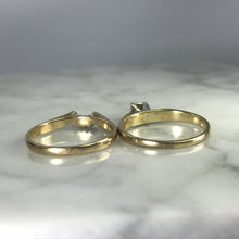 Load image into Gallery viewer, Vintage Diamond Bridal Set with Engagement Ring and Wedding Band. - Scotch Street Vintage