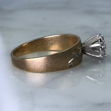 Load image into Gallery viewer, Vintage Diamond Engagement Ring. 10K Yellow Gold. April Birthstone. 10 Year Anniversary Stone. - Scotch Street Vintage