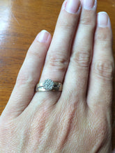 Load image into Gallery viewer, Vintage Diamond Engagement Ring. 10K Yellow Gold. April Birthstone. 10 Year Anniversary Stone. - Scotch Street Vintage