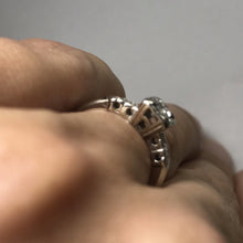 Load image into Gallery viewer, Vintage Diamond Engagement Ring. 14K White Gold. April Birthstone. 10 Year Anniversary - Scotch Street Vintage