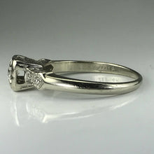 Load image into Gallery viewer, Vintage Diamond Engagement Ring. 14K White Gold. April Birthstone. 10 Year Anniversary - Scotch Street Vintage