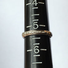 Load image into Gallery viewer, Vintage Diamond Wedding Band. 18K White Gold. April Birthstone. Stacking Ring. - Scotch Street Vintage