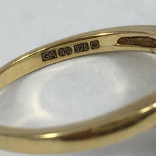 Load image into Gallery viewer, Vintage Diamond Wishbone Band. 9K Yellow Gold Setting. April Birthstone. 10th Anniversary Gift - Scotch Street Vintage