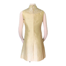 Load image into Gallery viewer, Vintage Dress and Jacket in Yellow with a Jewelled Collar by Jack Bryan. Mother of the Bride Wedding Attire. - Scotch Street Vintage