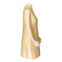 Load image into Gallery viewer, Vintage Dress and Jacket in Yellow with a Jewelled Collar by Jack Bryan. Mother of the Bride Wedding Attire. - Scotch Street Vintage