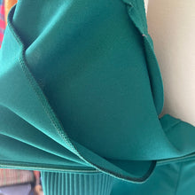 Load image into Gallery viewer, Vintage Emerald Green by Edith Flagg with Flouted Sleeves in Mini Pleats. 1970s Fashion. - Scotch Street Vintage