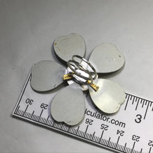 Load image into Gallery viewer, Vintage Enamel Flower Ring. Hand Painted West German Statement Ring. Recycled Jewelry. - Scotch Street Vintage