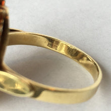 Load image into Gallery viewer, Vintage Garnet Cluster Ring in 14k Yellow Gold. January Birthstone. 2 Year Anniversary Gift. - Scotch Street Vintage