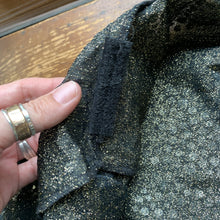 Load image into Gallery viewer, Vintage Gold Sequin Cardigan or Jacket by Edith Flagg's Three Flaggs Vintage Fashion. - Scotch Street Vintage