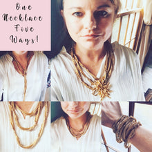 Load image into Gallery viewer, Vintage Gold Tone Mesh Rope Necklace by Hattie Carnegie. So Long Wear 5+ Ways! - Scotch Street Vintage