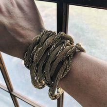 Load image into Gallery viewer, Vintage Gold Tone Mesh Rope Necklace by Hattie Carnegie. So Long Wear 5+ Ways! - Scotch Street Vintage