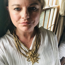 Load image into Gallery viewer, Vintage Gold Tone Mesh Rope Necklace by Hattie Carnegie. So Long Wear 5+ Ways! - Scotch Street Vintage