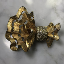 Load image into Gallery viewer, Vintage Hattie Carnegie Brooch. Asymmetrical Bow quite a statement piece. Possible Necklace? - Scotch Street Vintage