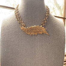 Load image into Gallery viewer, Vintage Leaf Brooch by Hattie Carnegie. Shawl Closure or Sweater Clip or Repurpose to a Statement Necklace. - Scotch Street Vintage