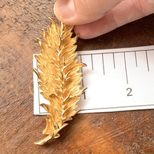 Load image into Gallery viewer, Vintage Leaf Brooch by Hattie Carnegie. Shawl Closure or Sweater Clip or Repurpose to a Statement Necklace. - Scotch Street Vintage