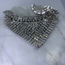 Load image into Gallery viewer, Vintage Milk Glass and Rhinestone Necklace and Earring Set by Hattie Carnegie. Wedding Jewelry! - Scotch Street Vintage