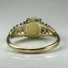 Load image into Gallery viewer, Vintage Opal Diamond Engagement Ring. 14K Gold. October Birthstone. 14th Anniversary. - Scotch Street Vintage