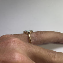 Load image into Gallery viewer, Vintage Opal Engagement Ring. 14K Yellow Gold. October Birthstone. 14th Anniversary. Estate Jewelry. - Scotch Street Vintage