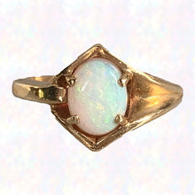 Load image into Gallery viewer, Vintage Opal Engagement Ring. 14K Yellow Gold. October Birthstone. 14th Anniversary. Estate Jewelry. - Scotch Street Vintage