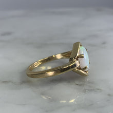 Load image into Gallery viewer, Vintage Opal Engagement Ring. 14K Yellow Gold. October Birthstone. 14th Anniversary. Estate Jewelry. - Scotch Street Vintage