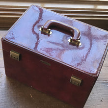 Load image into Gallery viewer, Vintage Patent Leather Train Case by Saks Fifth Avenue. Cosmetic Carrier. Overnight Bag. - Scotch Street Vintage