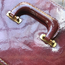 Load image into Gallery viewer, Vintage Patent Leather Train Case by Saks Fifth Avenue. Cosmetic Carrier. Overnight Bag. - Scotch Street Vintage