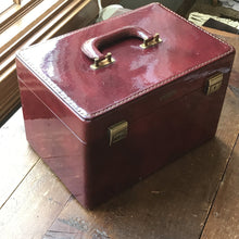 Load image into Gallery viewer, Vintage Patent Leather Train Case by Saks Fifth Avenue. Cosmetic Carrier. Overnight Bag. - Scotch Street Vintage