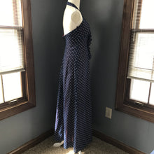 Load image into Gallery viewer, Vintage Polka Dot Sundress and Capelet by Phyllis Sues for Saks Fifth Avenue. Navy Blue and White - Scotch Street Vintage