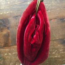 Load image into Gallery viewer, Vintage Red Velvet Clutch by Saks Fifth Avenue from the early 1900s. Vintage Fashion. - Scotch Street Vintage