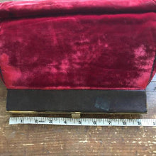 Load image into Gallery viewer, Vintage Red Velvet Clutch by Saks Fifth Avenue from the early 1900s. Vintage Fashion. - Scotch Street Vintage