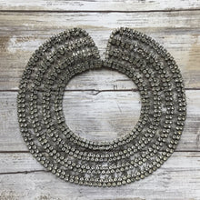 Load image into Gallery viewer, Vintage Rhinestone Collar Choker Necklace with 600 Rhinestones and Lace Filigree. Wedding Jewelry. - Scotch Street Vintage