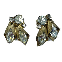 Load image into Gallery viewer, Vintage Rhinestone Necklace and Earring Set. 1940s Old Hollywood Costume Jewelry! - Scotch Street Vintage
