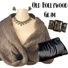 Load image into Gallery viewer, Vintage Rhinestone Necklace and Earring Set. 1940s Old Hollywood Costume Jewelry! - Scotch Street Vintage