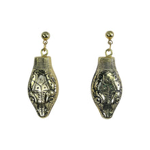 Load image into Gallery viewer, Vintage Snake Drop Earrings by Whiting Davis from the 1970s. Trending Fashion Statement Jewelry. Sustainable Costume Jewelry. - Scotch Street Vintage