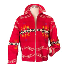 Load image into Gallery viewer, Vintage Southwestern Wool Coat by Pendleton. 1980s Colorful Western Aztec Design Warm Outerwear. - Scotch Street Vintage