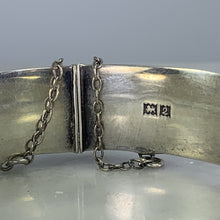 Load image into Gallery viewer, Vintage Sterling Silver Bangle Bracelet with Scroll Etching from England. Bohemian Estate Jewelry. - Scotch Street Vintage