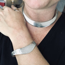 Load image into Gallery viewer, Vintage Sterling Silver Collar Choker and Bangle Bracelet by Ballesteros. - Scotch Street Vintage