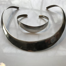 Load image into Gallery viewer, Vintage Sterling Silver Collar Choker and Bangle Bracelet by Ballesteros. - Scotch Street Vintage