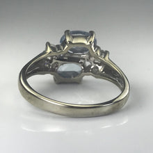 Load image into Gallery viewer, Vintage Tanzanite and Topaz Ring in a 10k White Gold. December Birthstone. 24th Anniversary Gift - Scotch Street Vintage