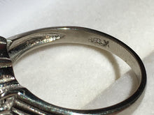 Load image into Gallery viewer, Vintage Tanzanite and Topaz Ring in a 10k White Gold. December Birthstone. 24th Anniversary Gift - Scotch Street Vintage