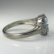 Load image into Gallery viewer, Vintage Tanzanite and Topaz Ring in a 10k White Gold. December Birthstone. 24th Anniversary Gift - Scotch Street Vintage