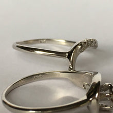 Load image into Gallery viewer, Vintage Wedding Ring Set. Diamond Engagement Ring. Diamond Wedding Band. 0.74 Carats. 14K White Gold Setting. Estate Jewelry. Bridal Set - Scotch Street Vintage