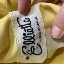 Load image into Gallery viewer, Vintage Yellow Linen Dress with Lace Daisies by Miss Elliette. Bohemian 1960s Sustainable Fashion. - Scotch Street Vintage