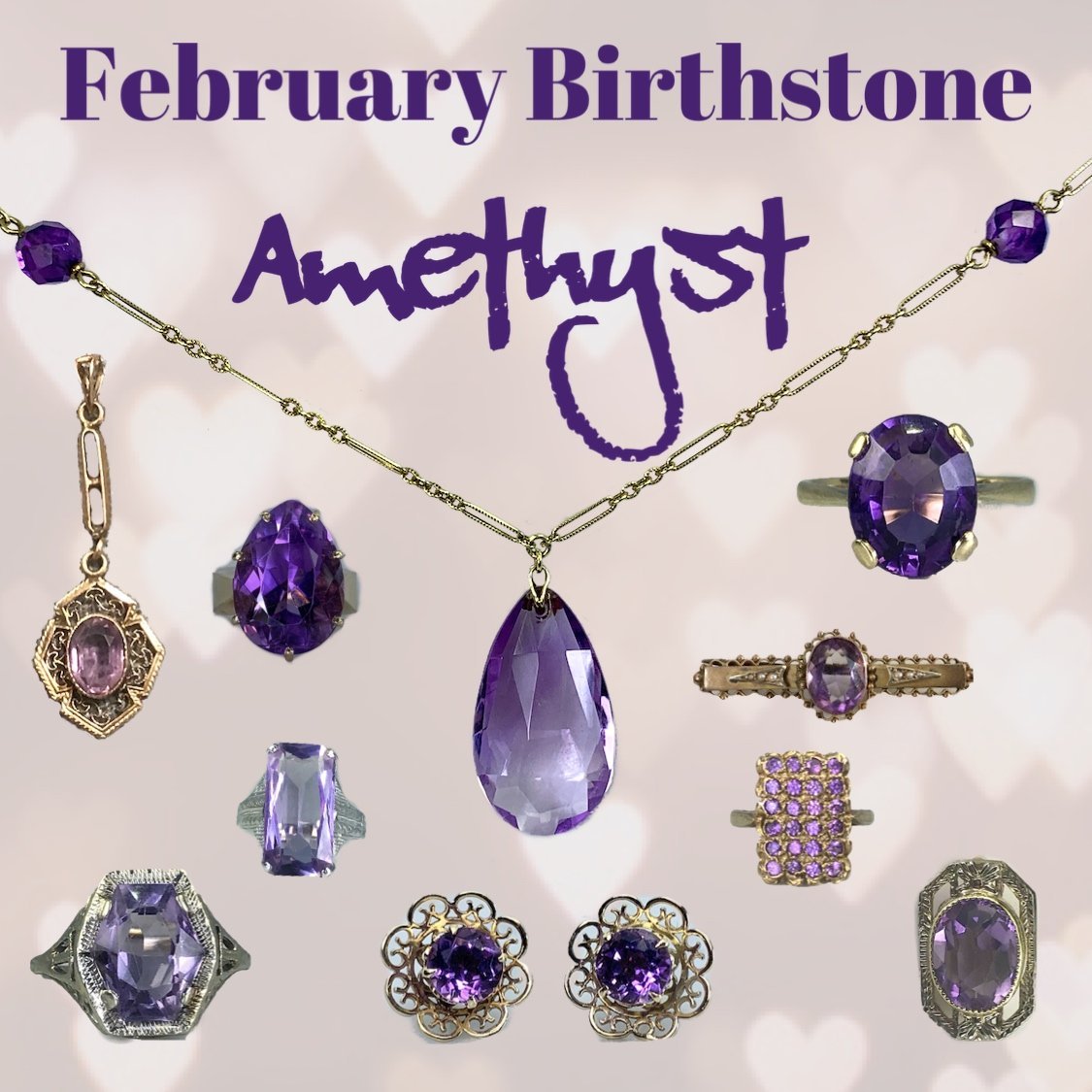February Mineral February Birthstone Meaning AMETHYST: February Birthstone 💜 – IVY
