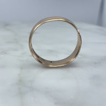Load image into Gallery viewer, 1908 Gold Wedding Band in Rose Gold. Perfect Stacking Ring. Antique English Estate Jewelry. - Scotch Street Vintage